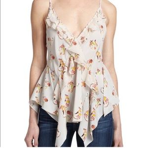 Rebecca Taylor NWT Tiger Tank Top $325 size 8